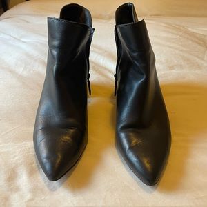 Size 10 Cole Haan Black Leather Ankle Cut Booties